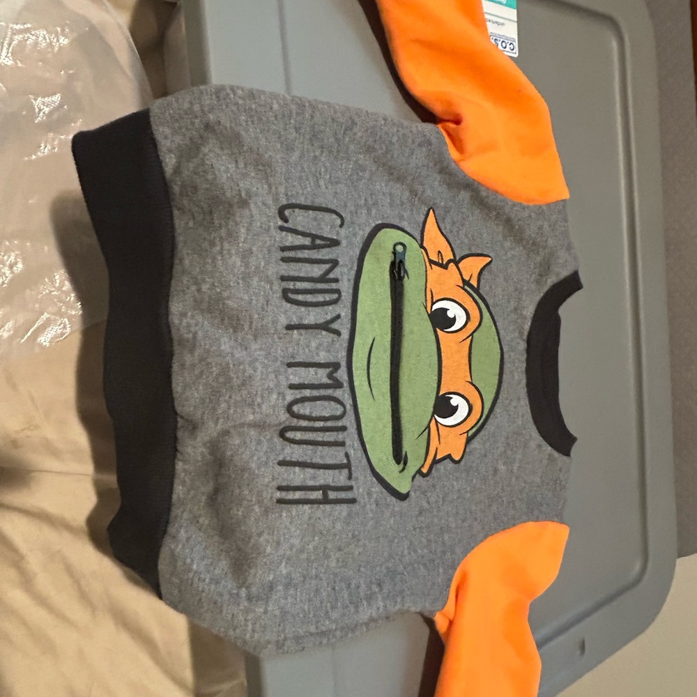 Nickelodeon Gray and Orange Kids Sweatshirt